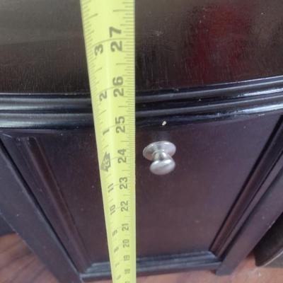 Wood Finish Side Table (T)