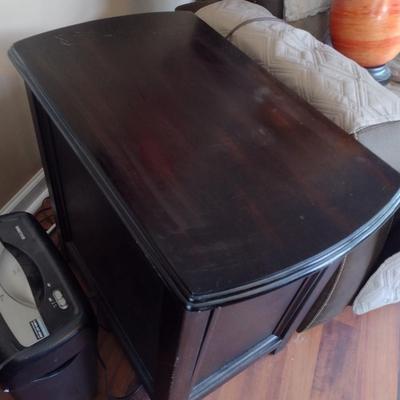 Wood Finish Side Table (T)