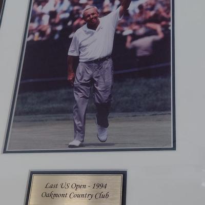 Framed Art Arnold Palmer's Final Championship Tour Golf Rounds