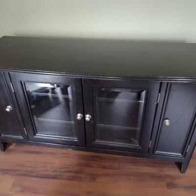 Contemporary Media Console with Storage (T)