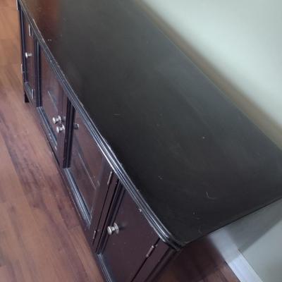 Contemporary Media Console with Storage (T)