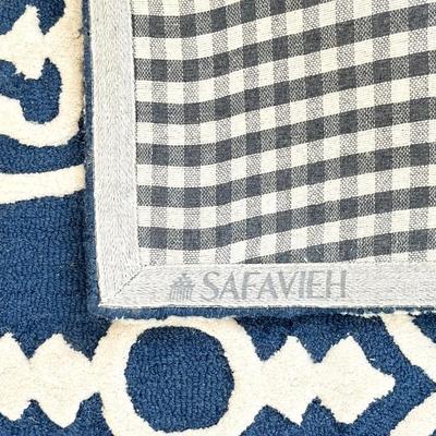 SAFAVIEH ~ Cambridge ~ Navy / Ivory Wool Area Rug