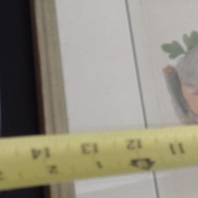 Pair of Framed Art Prints Wild Bird Eggs in a Nest (T)