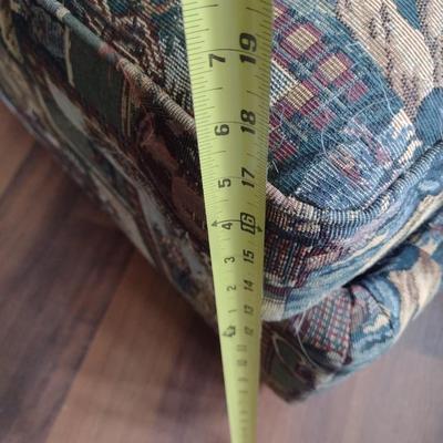 Golf Themed Upholstered Storage Ottoman (No Contents) (T)