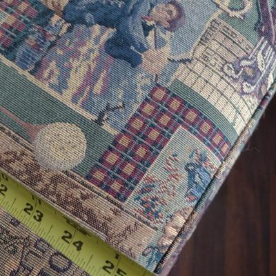 Golf Themed Upholstered Storage Ottoman (No Contents) (T)