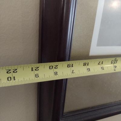 Framed Art Print Winter Rabbits by Elizabeth McAfee 189/1000 (T)