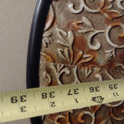 Large Metal Relief Design Wall Clock (T)