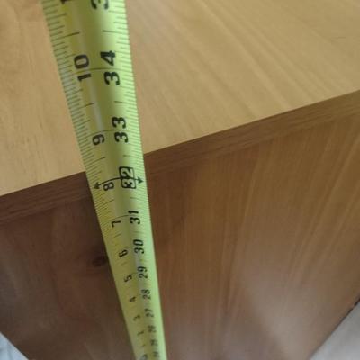 Wood Grain Finish Pressed Wood Four-Drawer Dresser (T)