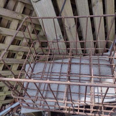 Pair of Vintage Milk Bottle Crates includes Biltmore Dairy Brand (T)