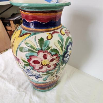 Decorated Handmade Hand painted Vase Italy