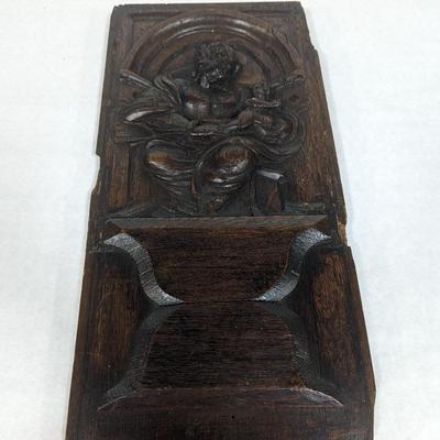 Antique Hand Carved Wood Panel