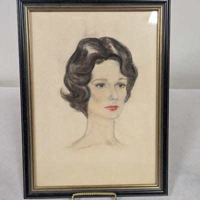 Framed Portrait Drawing