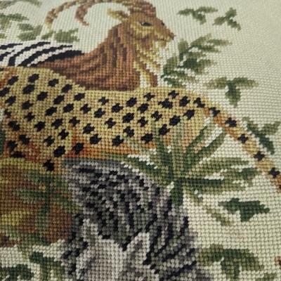 Embroidered Animal Pillow