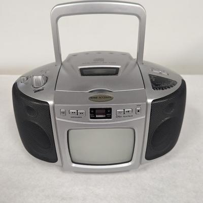 Home Accents Portable TV/FM AM Radio CD Player