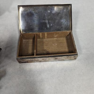 Home Decor Items - Sheridan Silver Plated Box With Wood Insert