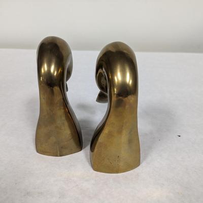 Brass Duck Bookends