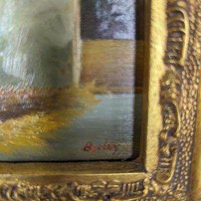 Ornate Carvers & Gilders Picture Framed Horse Painting