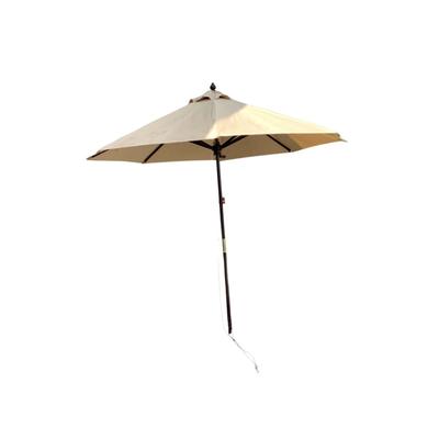 153 Large 8' Tan Outdoor Market Umbrella
