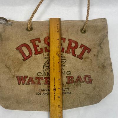 Vintage Desert Canvas Water Bag