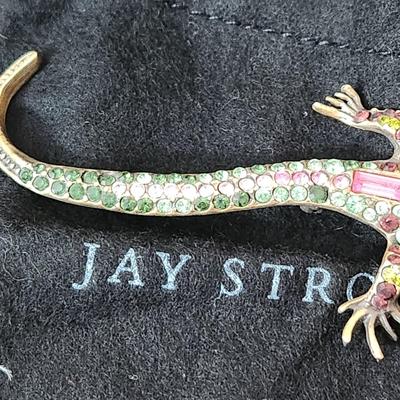 Jay Strongwater Large Salamander Pin Hogan w/ Box