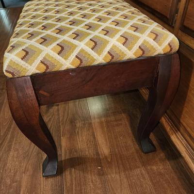 Fabric covered foot stool