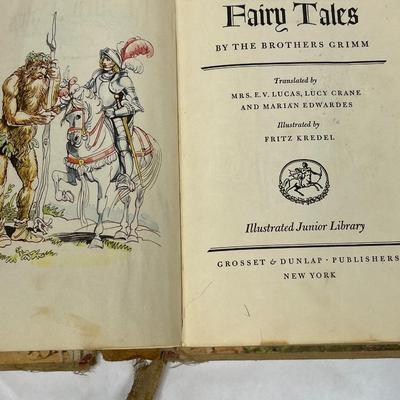 GRIMM'S FAIRY TALES hardback illustrated 1945 Grossest & Dunlap