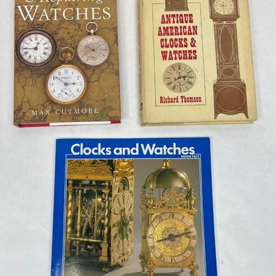 Lot of 3 Books on Collecting Clocks and Watches
