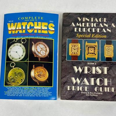 2 softcover Books - Vintage Price Guides for Watches