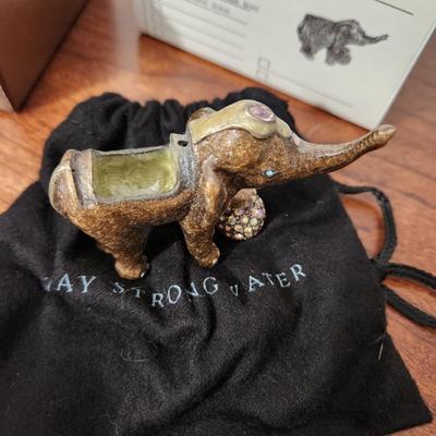 Jay Strongwater Elephant trinket Holder