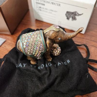 Jay Strongwater Elephant trinket Holder