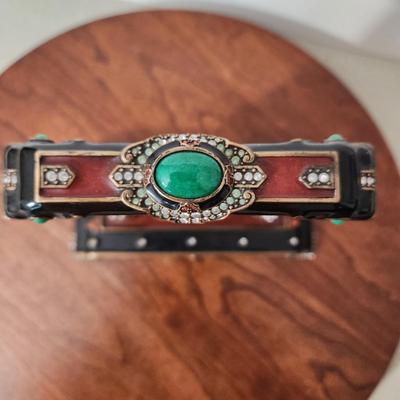 Jay Strongwater "Harrison" Clock Hanging Pendent Clock , Tested L7"xD3"xH7"