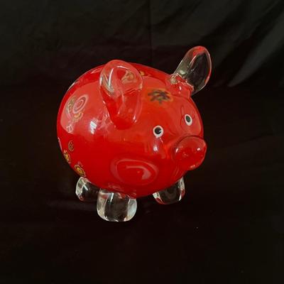 Murano and Swarovski Glass Pigs & More (LR-RG)