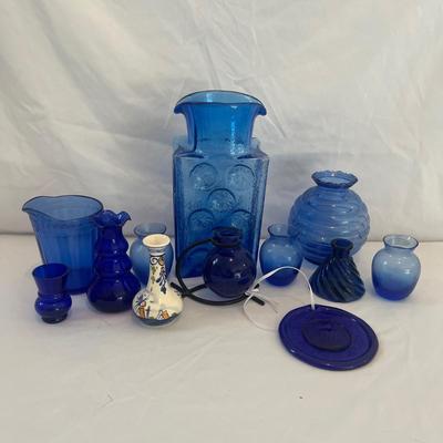 Blue Glass Vase Collection (L-MG)