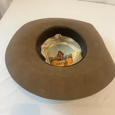 Stetson Felt Hat w/ Rattlesnake Hat Band & Leather Gloves (L-MG)