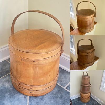 Primitive Firkin Sugar Buckets (K-RG)