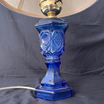 Three Vintage Converted Glass Oil Lamps (UB3-DZ)