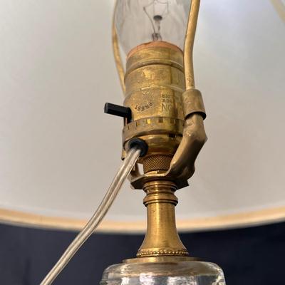 Three Vintage Converted Glass Oil Lamps (UB3-DZ)