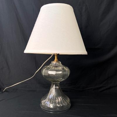 Three Vintage Converted Glass Oil Lamps (UB3-DZ)