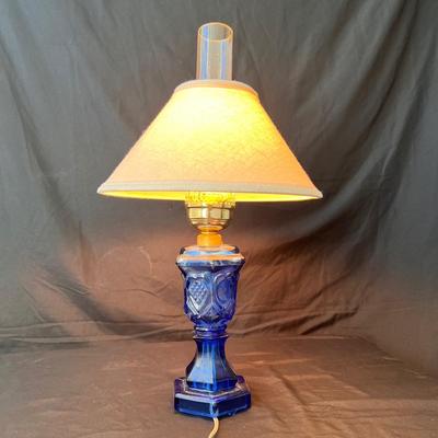 Three Vintage Converted Glass Oil Lamps (UB3-DZ)