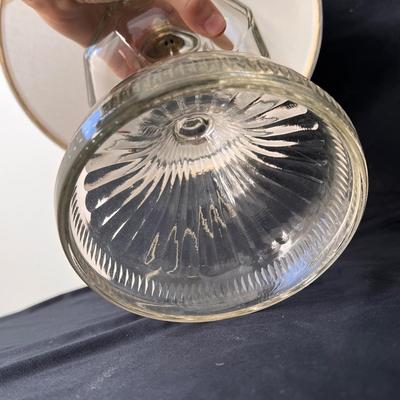 Three Vintage Converted Glass Oil Lamps (UB3-DZ)