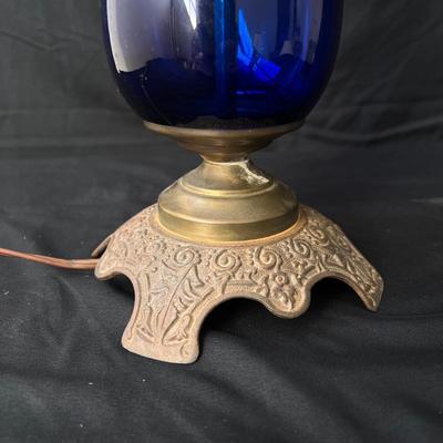 Three Vintage Converted Glass Oil Lamps (UB3-DZ)