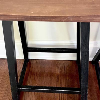 24” Solid Wood Countertop Barstools ~ Set Of Four (4)
