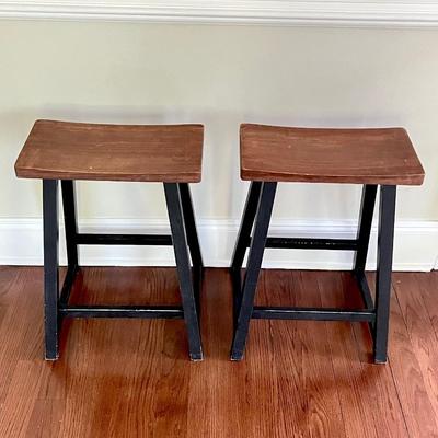 24” Solid Wood Countertop Barstools ~ Set Of Four (4)