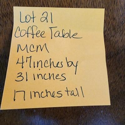 MCM coffee table