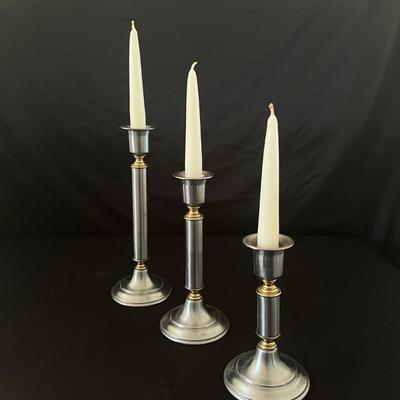 Hurricane Style Candle Holder W/Matching Set (LR-RG)