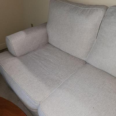 Beige linen sofa