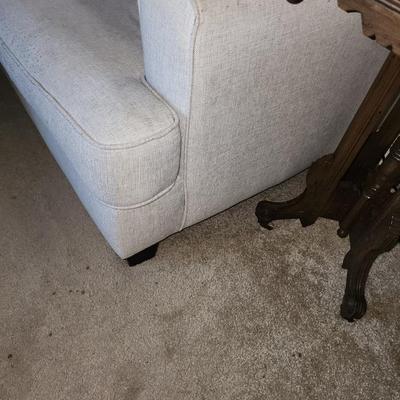 Beige linen sofa