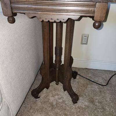 Vintage Marble top side table