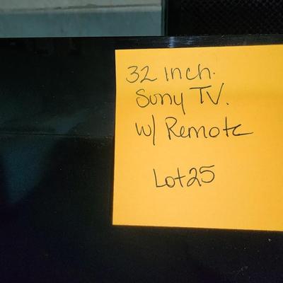 32 inch Sony TV with remote