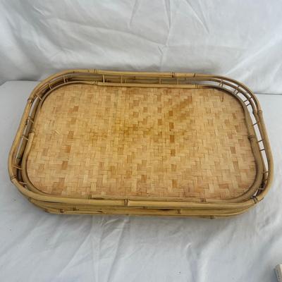 Picnic/Tailgating Array w/Basket, Wool Blanket, & More (L-MG)